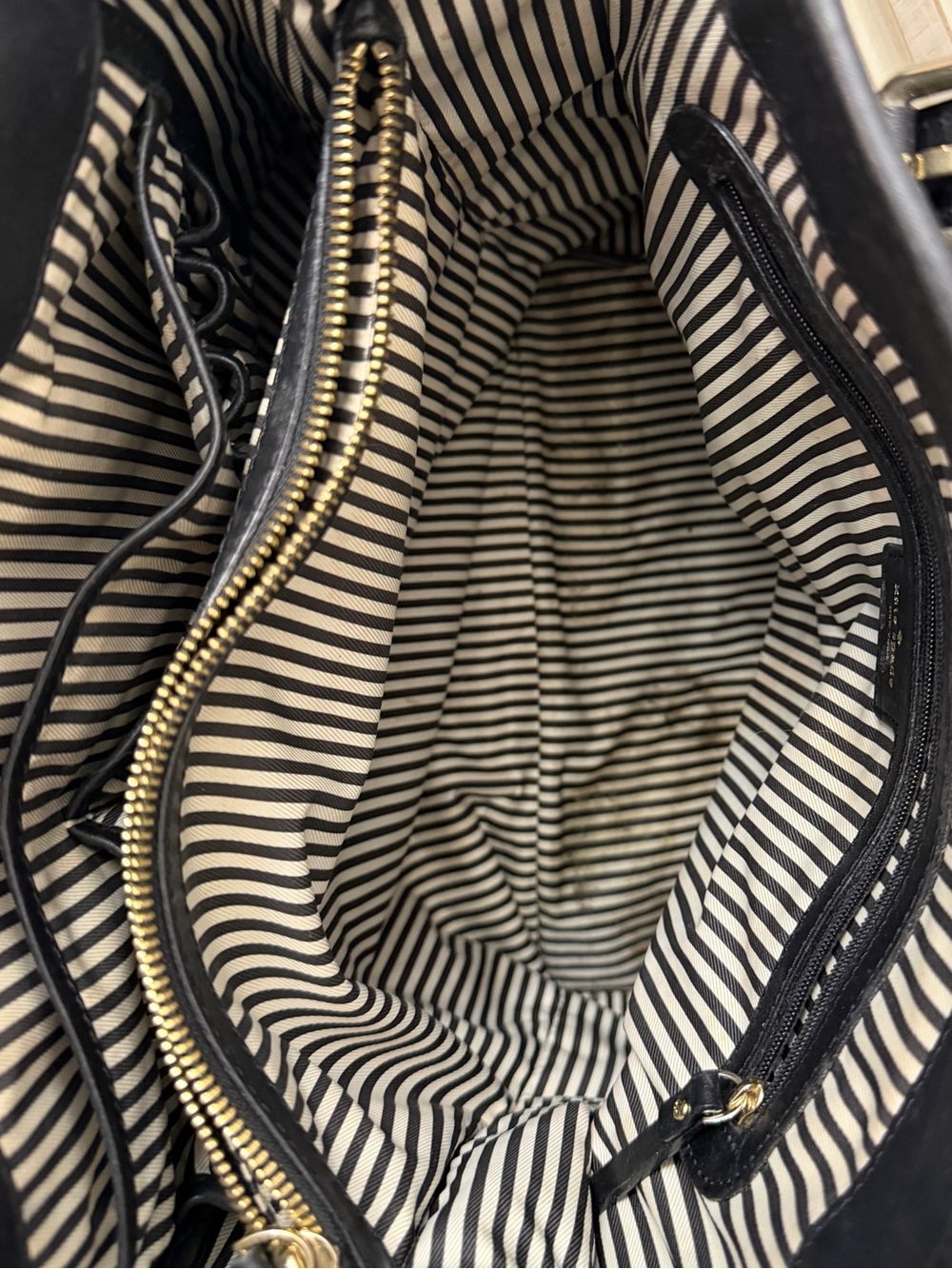 Kate Spade Vanston Dylan Large Black Leather Work Tote Shoulder Bag - Picture 9 of 14
